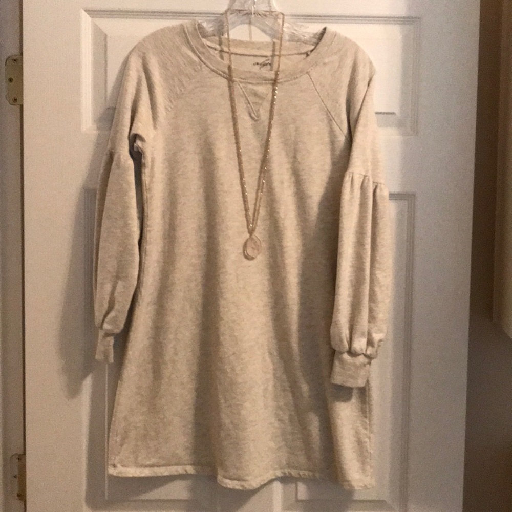 Light gray, sweater dress